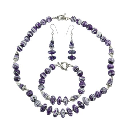 Pearlz Ocean Mosaic Beads 3-Pieces Necklace Set