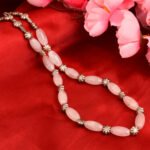 Pearlz Gallery Moody Style 18" Rose Quartz Gemstone Beads Necklace