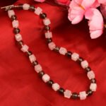 Pearlz Gallery Paris Love 18 Inches Howlite, Amethyst & Quartz Beads Necklace