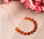 beads necklace, carnelian necklace, necklace for women, gemstone necklace, stone necklace, beads necklace for girls