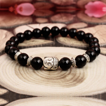 Pearlz Gallery Black Onyx Gemstone Beads Bracelet For Women & Girls