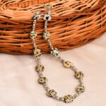 Dotted Fantasy 18" Dalmatian Jasper Beads Necklace