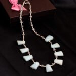 Pearlz Gallery 18" Green Amazonite Gemstone Beads Necklace