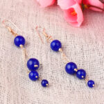 beads earring, gemstone earring, silver beads earring, earrings for women