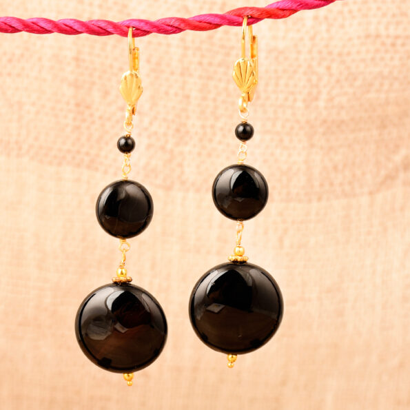 beads earrings, earrings, gemstone beads earrings
