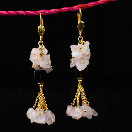 beads earrings, gemstone bead earrings