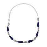 Pearlz Gallery Whiff 18 Inches Lapis Lazuli Beads Necklace