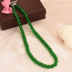 Pearlz Gallery Green Jaded Beads Bold Necklace