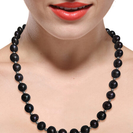 Pearlz Gallery Blue Freshwater Pearl Necklace For Women