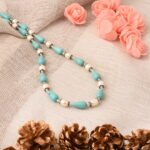 Pearlz Gallery Mosaic Beads & Freshwater Pearl Necklace For Women
