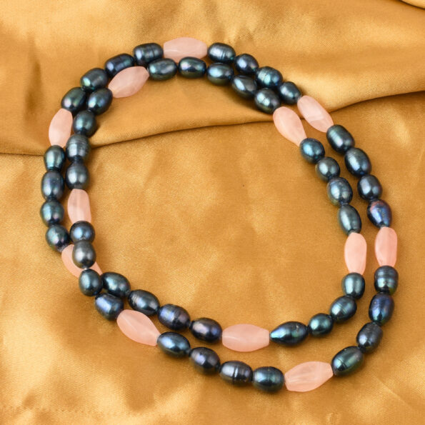 blue pearl necklace, pearl necklace, pearl necklace for women, freshwater pearl neckalce