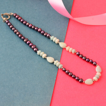 pearl necklace, brown pearl necklace, pearl necklace for women, pearl necklace women