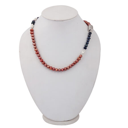 Pearlz Gallery Dyed Freshwater Pearls & Alloy Beads Necklace