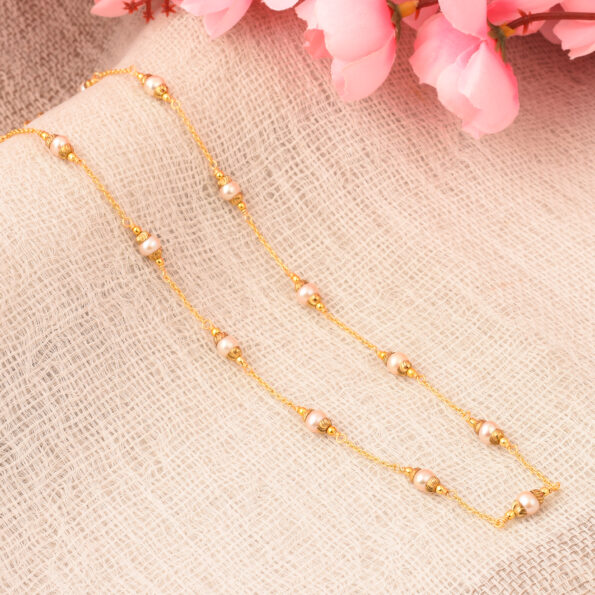 Pearlz Gallery Orange Freshwater Pearl Necklace