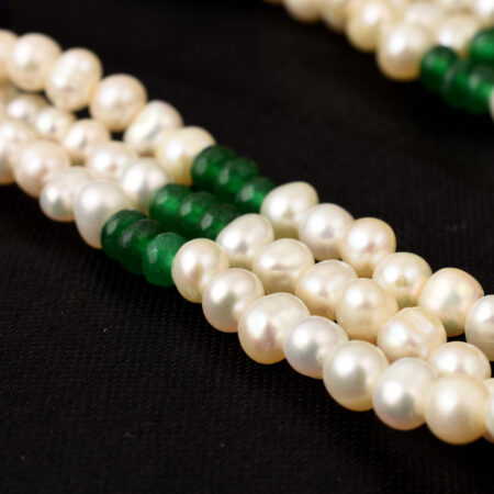 Pearlz Gallery Jade And Freshwater Pearl Necklace For Women