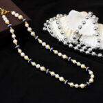 pearl necklace, freshwater pearl necklace, white pearl necklace