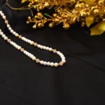 Pearlz Gallery White Freshwater Pearl And Rose Quartz 18 Inches Necklace