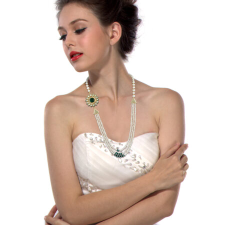 Pearlz Gallery Jade And Freshwater Pearl Necklace