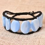 Pearlz Gallery Blue Agate Beads Bracelet for both men and women