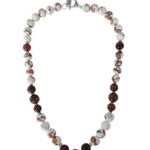 Red Tiger Eye, Mosaic 20" Fashion Necklace