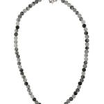 Rutilated Quartz Beads 18" Bold Necklace
