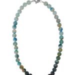 Banded Agate Beads 18" Bold Necklace