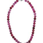Banded Agate Beads 18" Bold Necklace