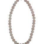 Rose Quartz  Gemstone Beads 18" Bold Necklace