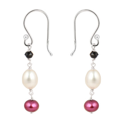 Artistic 925 Silver Fresh Water Pearl Earrings by Pearlz Gallery