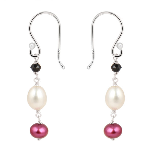 Artistic 925 Silver Fresh Water Pearl Earrings by Pearlz Gallery