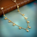 BRASS GOLD PLATED HEART  NECKLACE