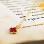 BRASS GOLD PLATED NECKLACE WITH MEENA