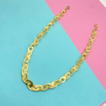 Brass gold plated necklace