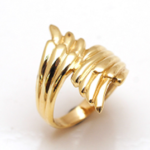 BRASS GOLD PLATED RING PLAIN