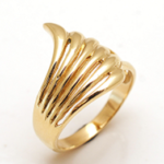 BRASS GOLD PLATED RING PLAIN