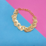 Brass gold plated bracelet