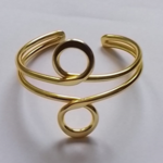 Brass gold plated bracelet