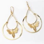Brass Gold Plated Earrings