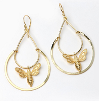 Brass Gold Plated Earrings