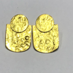 Brass rose gold earring