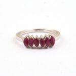 Pearlz gallery Silver Ruby Stone Ring's