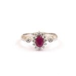 Pearlz gallery Silver Ruby Stone Ring's