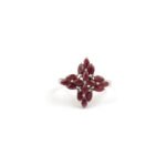 Pearlz gallery Silver Ruby Stone Ring's