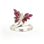 Pearlz gallery Silver Ruby Stone Ring's
