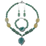 Agate & Aventurine 22" Four Piece Necklace Set