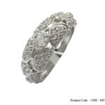 Cubic Zirconia Extra Wide Antique Ring