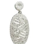 Sterling Silver Cubic Zirconia Chandelier Earrings for Women