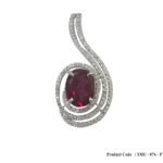 Oval Cut Ruby Cubic Zirconia