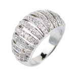 Cubic Zirconia Designer Hollow Ring