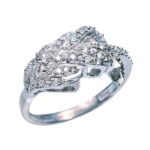 Leaf Wrap Cubic Zirconia Ring